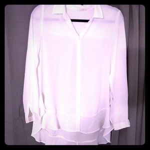 NWOT WHITE COLLAR HIGH LOW